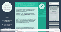 Desktop Screenshot of fiatalalternativa.hu
