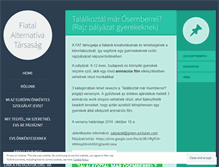 Tablet Screenshot of fiatalalternativa.hu